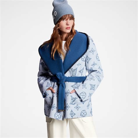 Louis Vuitton reversible long hooded wrap